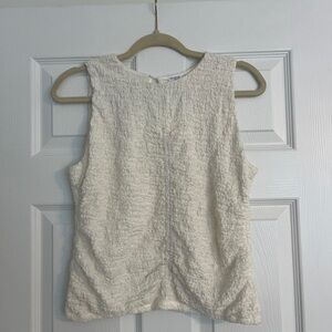 Melrose and Market Textured Ivory Tank Top